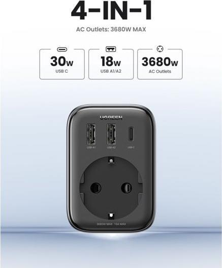 Productafbeelding Ugreen Przed?u?acz EU 90613, 30W (30 W)