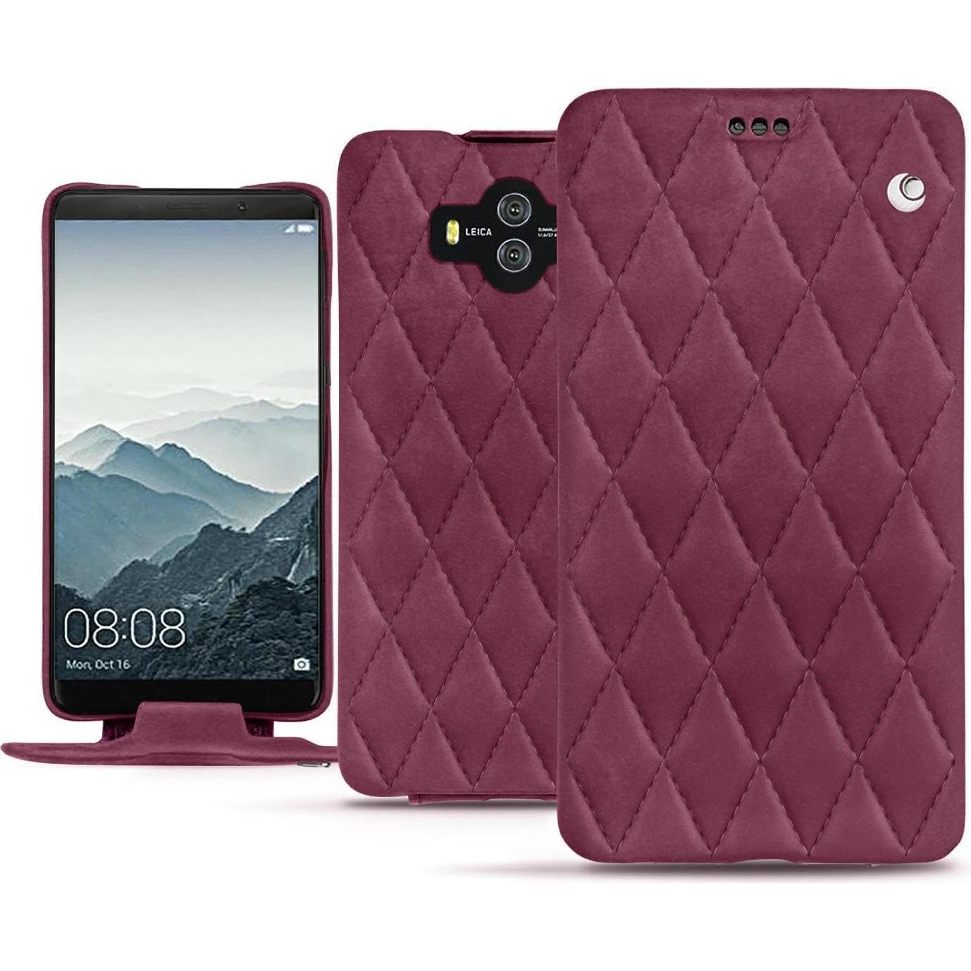Noreve Lederschutzhülle vertikal (Huawei Mate 10), Smartphone Hülle, Violett