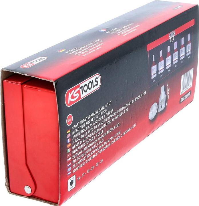 Actual product image KS Tools 3/4" power bit socket set, 6 parts, 14 - 24 mm