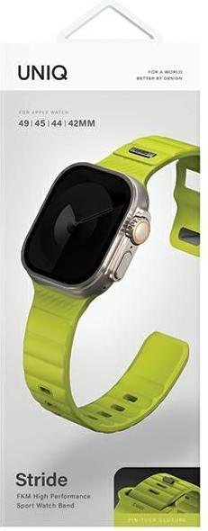 Produktbild Uniq pasek Stride Apple Watch Series 1/2/3/4/5/6/7/8/9/SE/SE2/Ultra/Ultra 2 42/44/45/49mm FKM Rubber (42 mm, 44 mm, 45 mm, 49 mm)