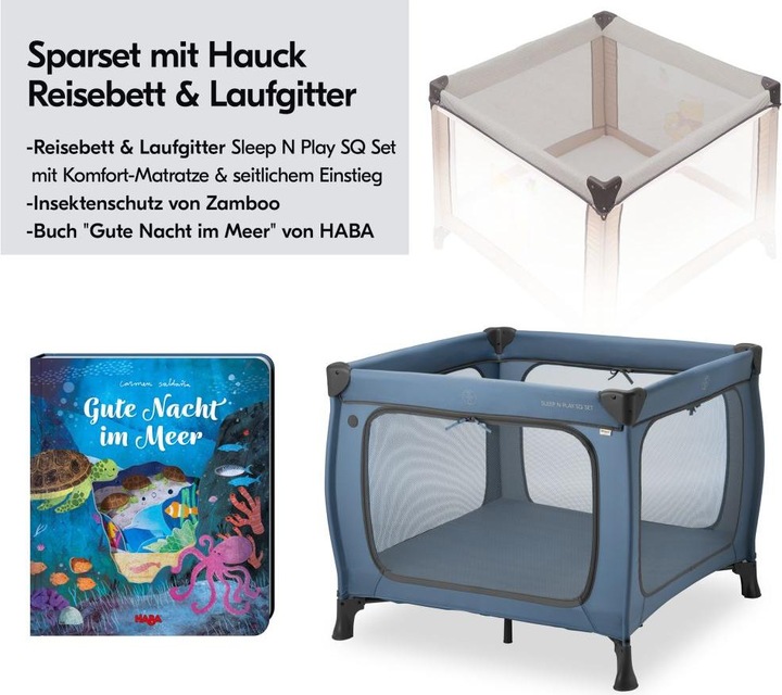 Actual product image Hauck Reisebett & Laufgitter Sleep N Play SQ Set
