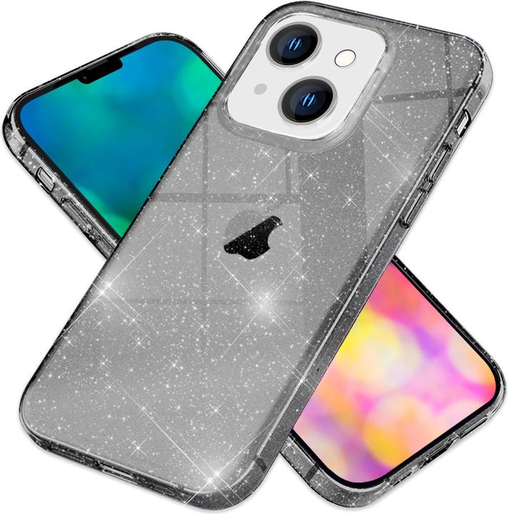 Actual product image Nalia Clear glitter silicone cover (Apple iPhone 14 Plus)