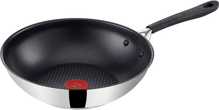 Actual product image Tefal Jamie Oliver E3031944 Pan Wok/Frying Pan Round (28 cm, Wok, Stainless steel)