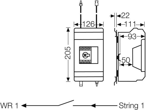 Actual product image Hensel DC generator isolation switch