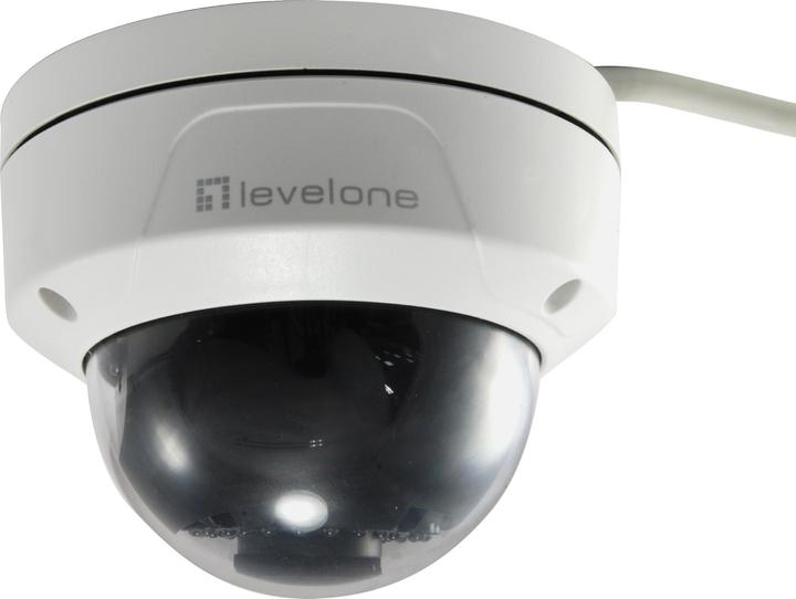 Actual product image LevelOne IPCam FCS-3402 Dome In 2MP H.265 IR6.5W PoE (1920 x 1080 Pixels)