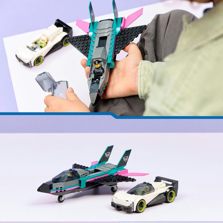 Actual product image LEGO Düsenflieger vs. Rennauto (60489, LEGO City)