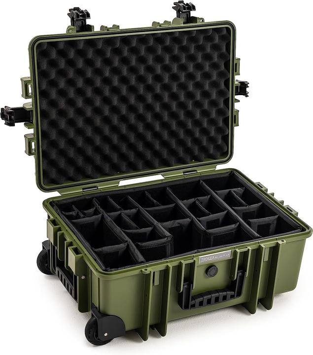 Actual product image B&W International B&W Case Type 6700 RPD Brown Green with compartments (Photo case, 42.80 l)