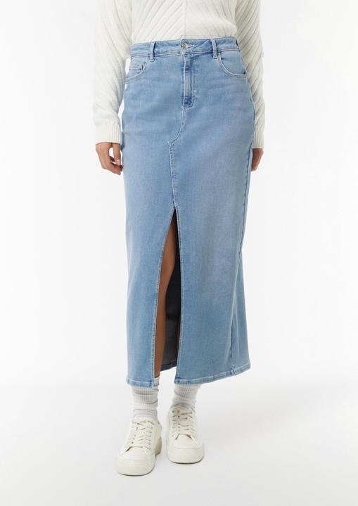 Produktbild Comma Langer Jeans-Rock mit Schlitz (40)