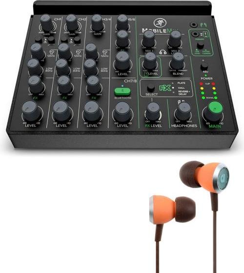 Produktbild Mackie Mischpult MobileMix 8-Kanal Mixer mit Ohrhörer (Studio- und Livemixer)