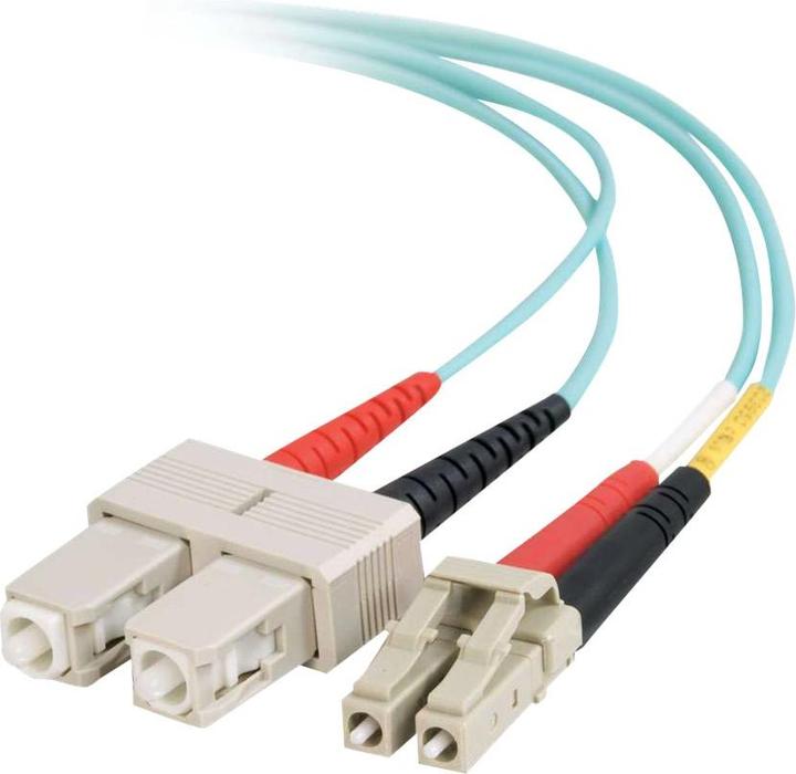 Produktbild C2G LC-SC 10Gb 50/125 OM3 Duplex Multimode PVC Fiber Optic Cable (LSZH) (2 m)