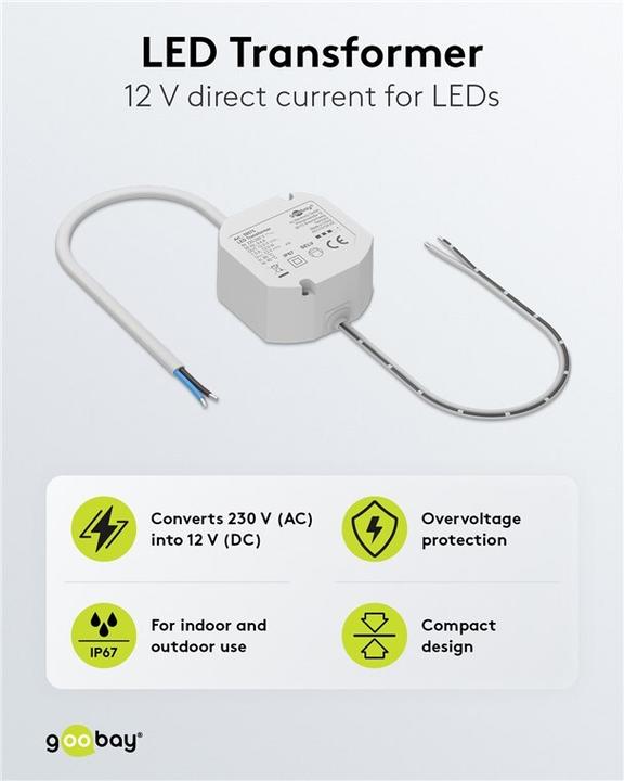 Immagine prodotto Goobay Trasformatore LED 12 V/12 W
