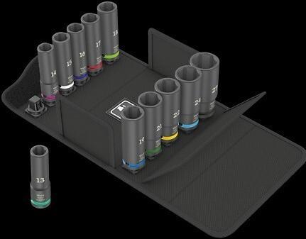 Actual product image Wera 8790 C Impaktor Deep Set 1 (19 mm, 24 mm, 14 mm, 22 mm, 16 mm, 21 mm, 18 mm, 27 mm, 17 mm, 15 mm, 13 mm)