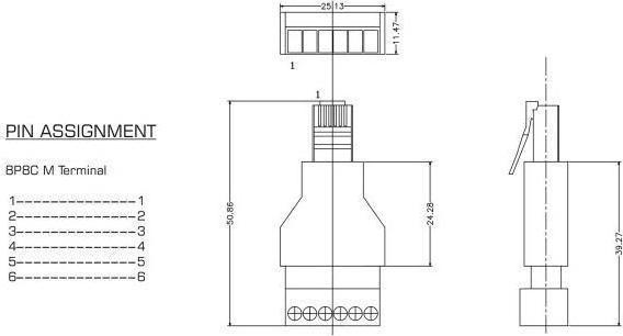 Nährwerte und Zutaten Delock RJ12 Stecker zu Terminalblock Adapter 6 Pin 2-teilig