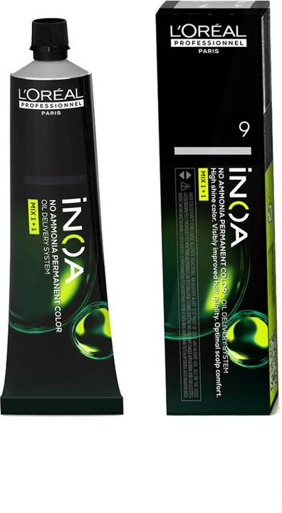 Produktbild L'Oréal Professionnel L’Oréal Professionnel Inoa No Ammonia Permanent Color 9 60g (9 Very Light Blonde)