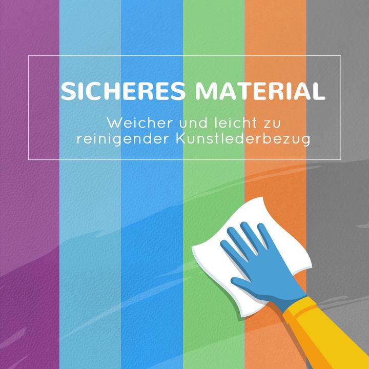 Image du produit Homcom Softbausteine Kunstleder, EPE Mehrfarbig