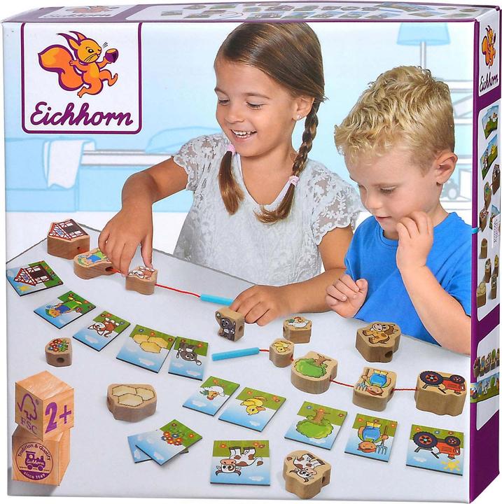 Actual product image Eichhorn Houten Rijgspel, 13dlg.