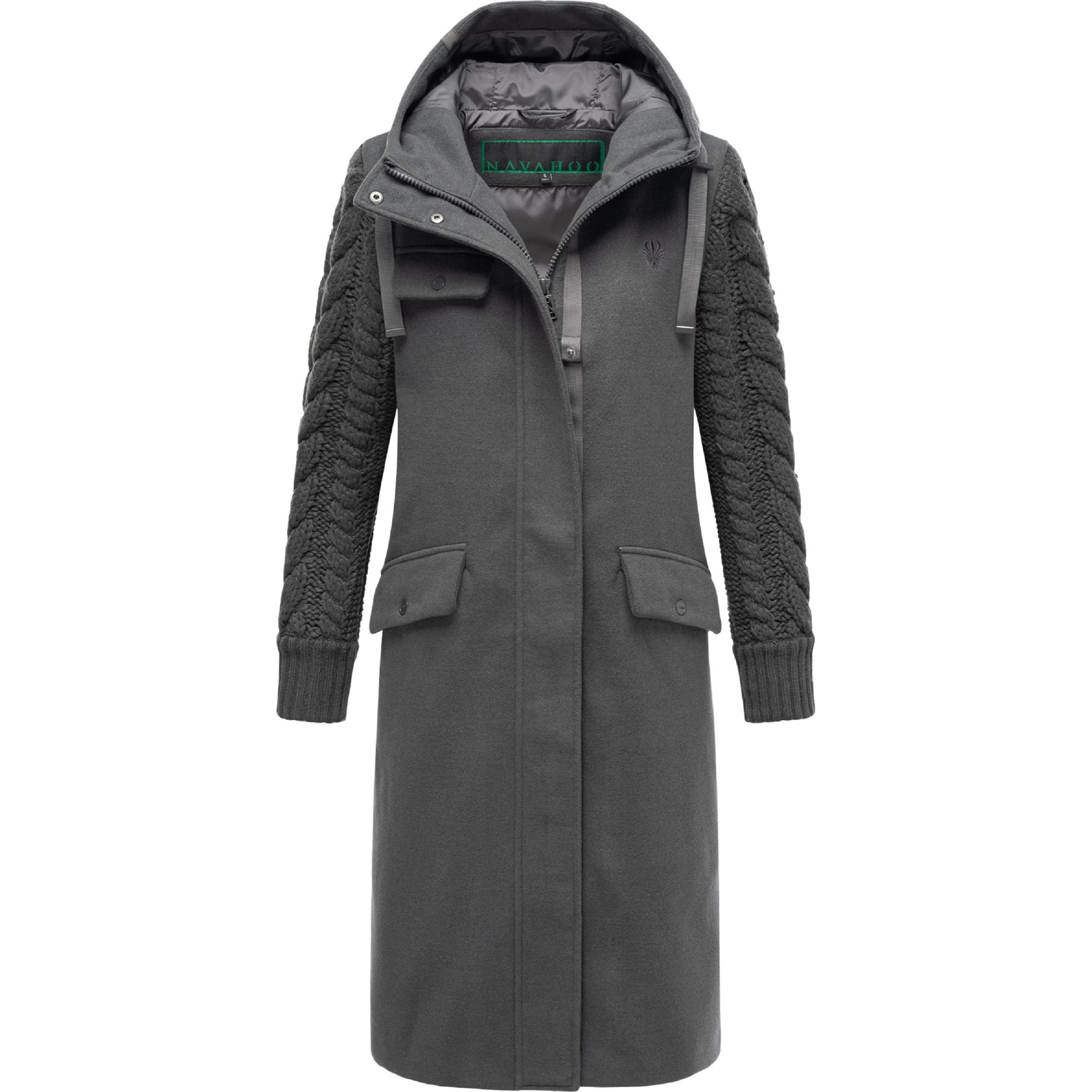 Navahoo, Damen, Jacke, Knit Babe 14 (XL), Grau, XL