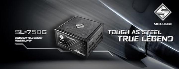 Produktbild AsRock Steel Legend Netzteil 750W 80+ Gold (750 W)