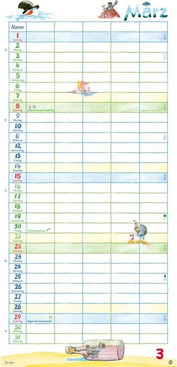 Produktbild Heye Familienplaner (21 x 45 cm)