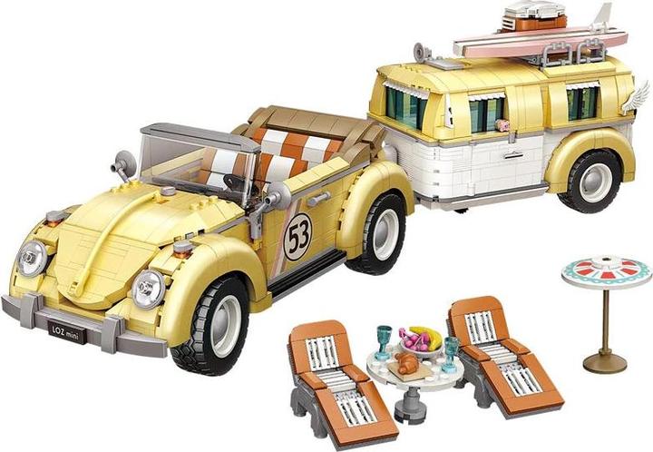 Produktbild LOZ Auto mit Campingwagen