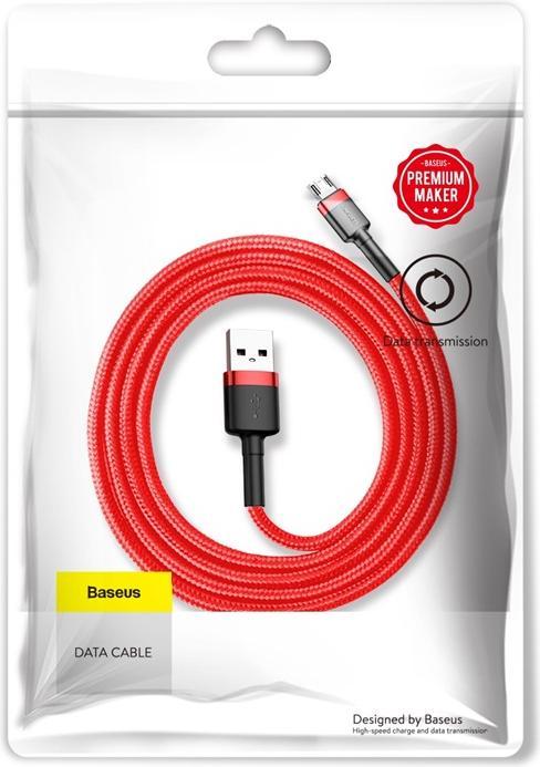 Immagine prodotto Baseus Cavo cafule USB per Micro 2.4A 1M Rosso+Rosso (1 m, USB 2.0)