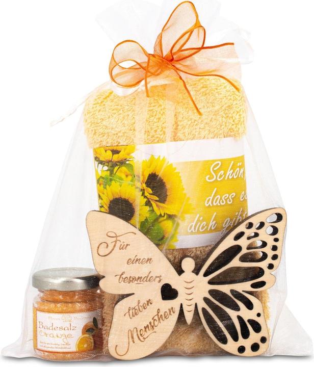 Immagine prodotto ZNatur Set regalo in legno di pino cembro Decorazione regalo con incisione Lieber Mensch Badesa (Set per la cura del corpo)