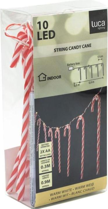 Produktbild Allure Garland Lamps 10 LED Lollipops Christmas Tree Candles Warm White Luca