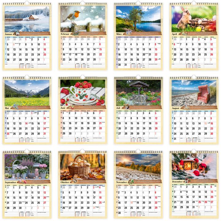 Produktbild Trtsch Classickalender Rentnerkalender 2026 (24 x 33 cm, Kein Einband, Deutsch)