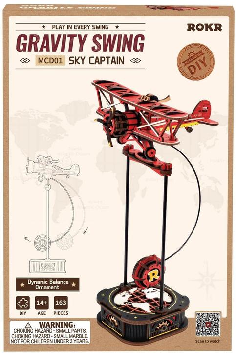 Image du produit Rokr Sky Captain Balance Pendel - 3D Holzbausatz