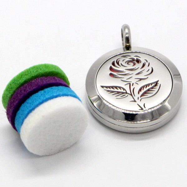 Immagine prodotto Zen Arôme Collana di gioielli per profumi con ciondolo n.54 per olio essenziale, profumo (Acciaio inossidabile, Cuoio)
