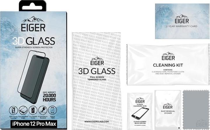 Actual product image Eiger 3D Glass (1 pcs., Apple iPhone 12 Pro Max)