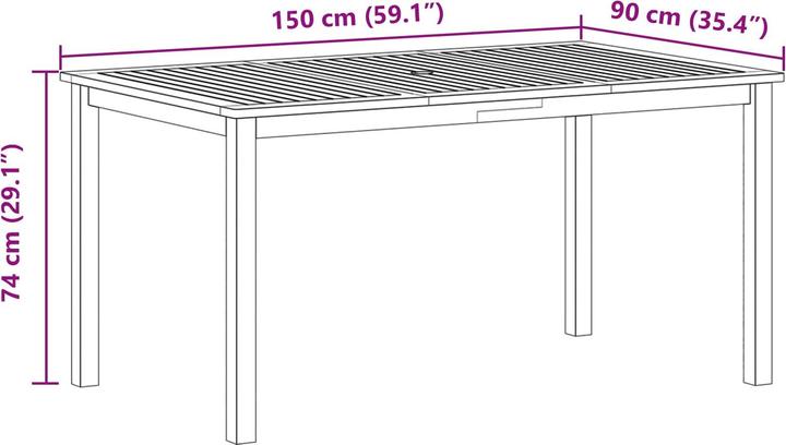 Produktbild vidaXL Gartenmöbel Set