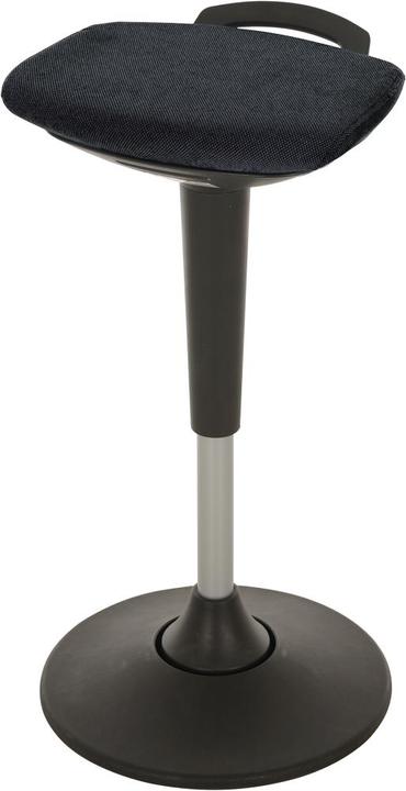 Produktbild Lotz Multibewegliche Stehhilfe, H-verstellb. 600-840, Sitz gepolstert, Bezug schwarz