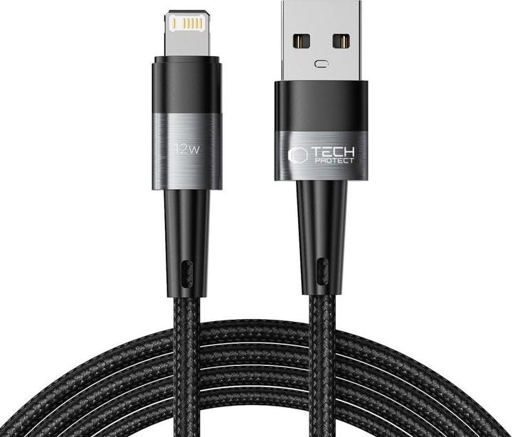 Produktbild Tech-Protect UltraBoost Lightning / Lightning cable 12W 2.4A 2m - gray (2 m, USB 3.2 Gen 1, 12 W)
