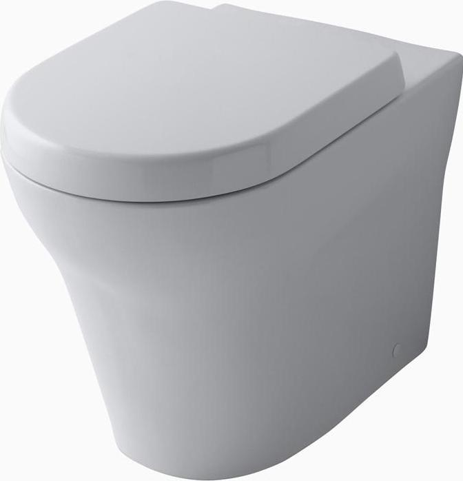 TOTO MH Stand-WC tief, randlos, Abgang waagerecht weiss