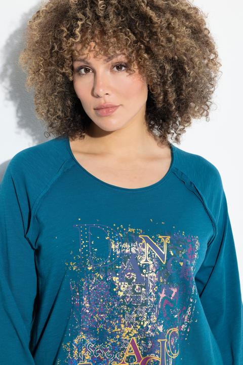 Produktbild Ulla Popken Shirt, Motivdruck, A-Linie, Rundhals, Langarm (58)
