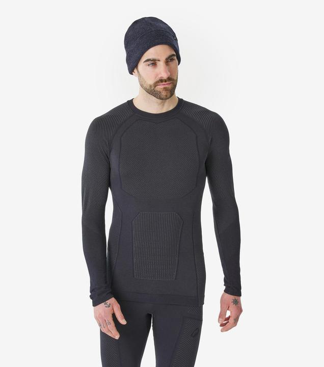 Actual product image Wedze Skiunterwäsche Funktionsshirt Herren warm atmungsaktiv - BL900 marineblau (L)