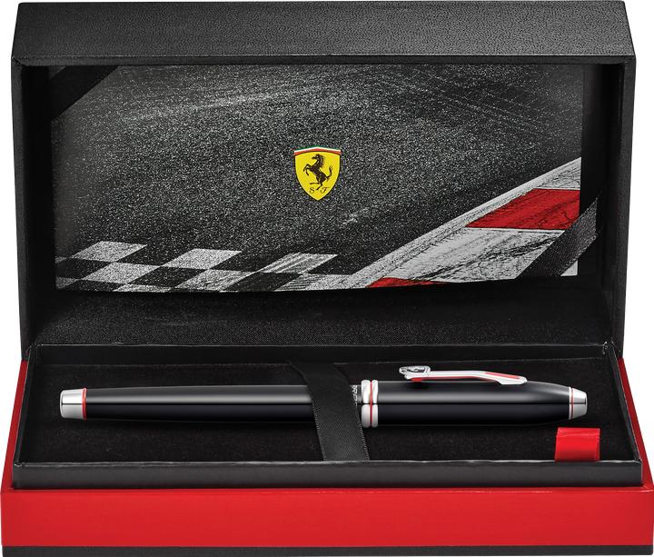 Actual product image Cross Fountain pen Townsend Scuderia Ferrari black lacquer M gift box (Black, 1 x)