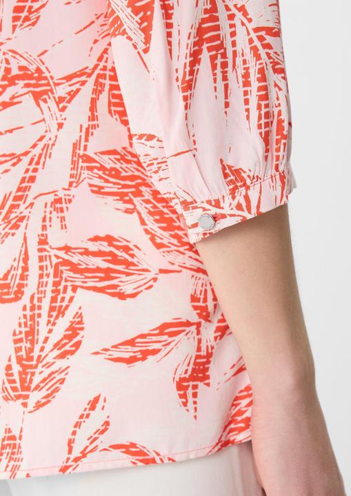 Image du produit Comma Bluse Gemusterte Bluse mit 3/4-Ärmeln (42)