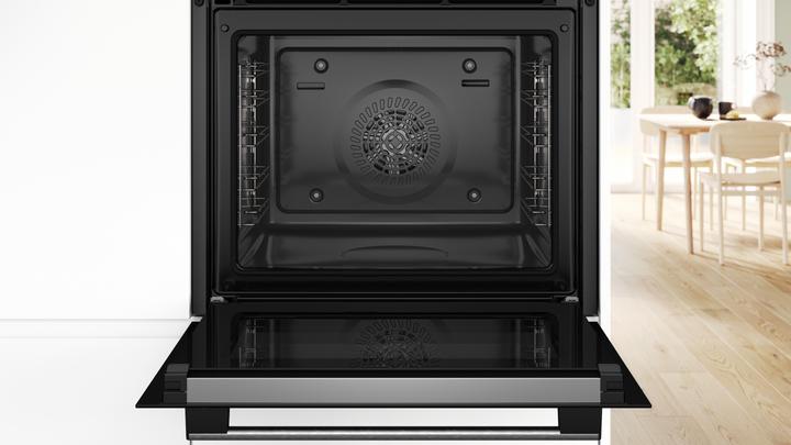 Produktbild Bosch Hausgeräte Einbau-Backofen-Set, HBG578BS3 + PKH845BB1D, Einbau-Backofen, Elektro-Kochfeld, HBD672LS83