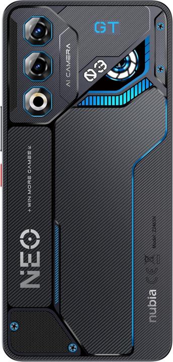 Image du produit Nubia Neo 3 GT 8GB/256GB Schwarz (256 Go, Gris interstellaire, 6.80", Double SIM, 5G)