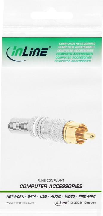 Image du produit InLine Fiche RCA version soudée
