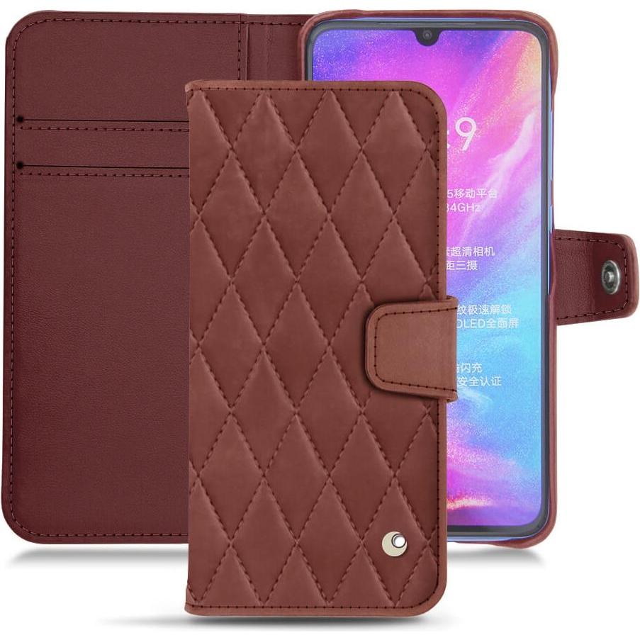 Noreve Lederschutzhülle Wallet (Xiaomi Mi 9), Smartphone Hülle, Rot
