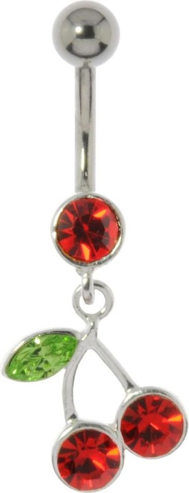 Produktbild Bijouteria Bauchpiercing (Chirurgenstahl 316L, Kristall, Silber 925)