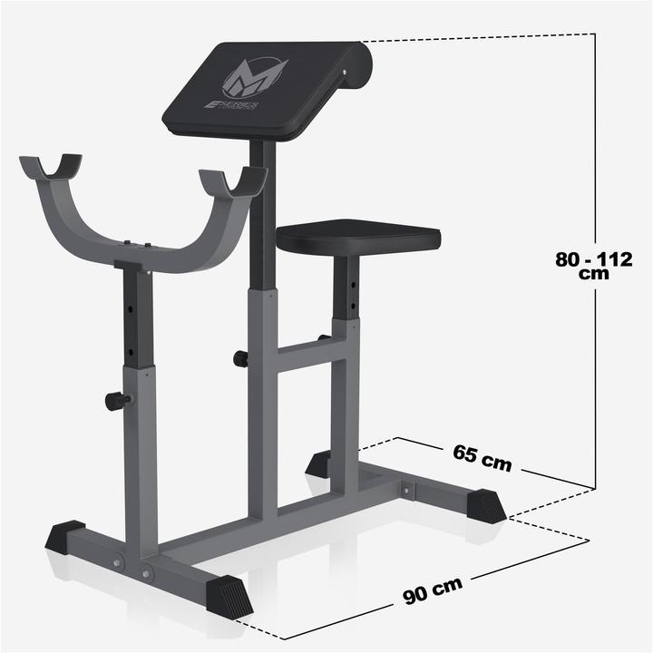 Actual product image Gyronetics biceps curl bench