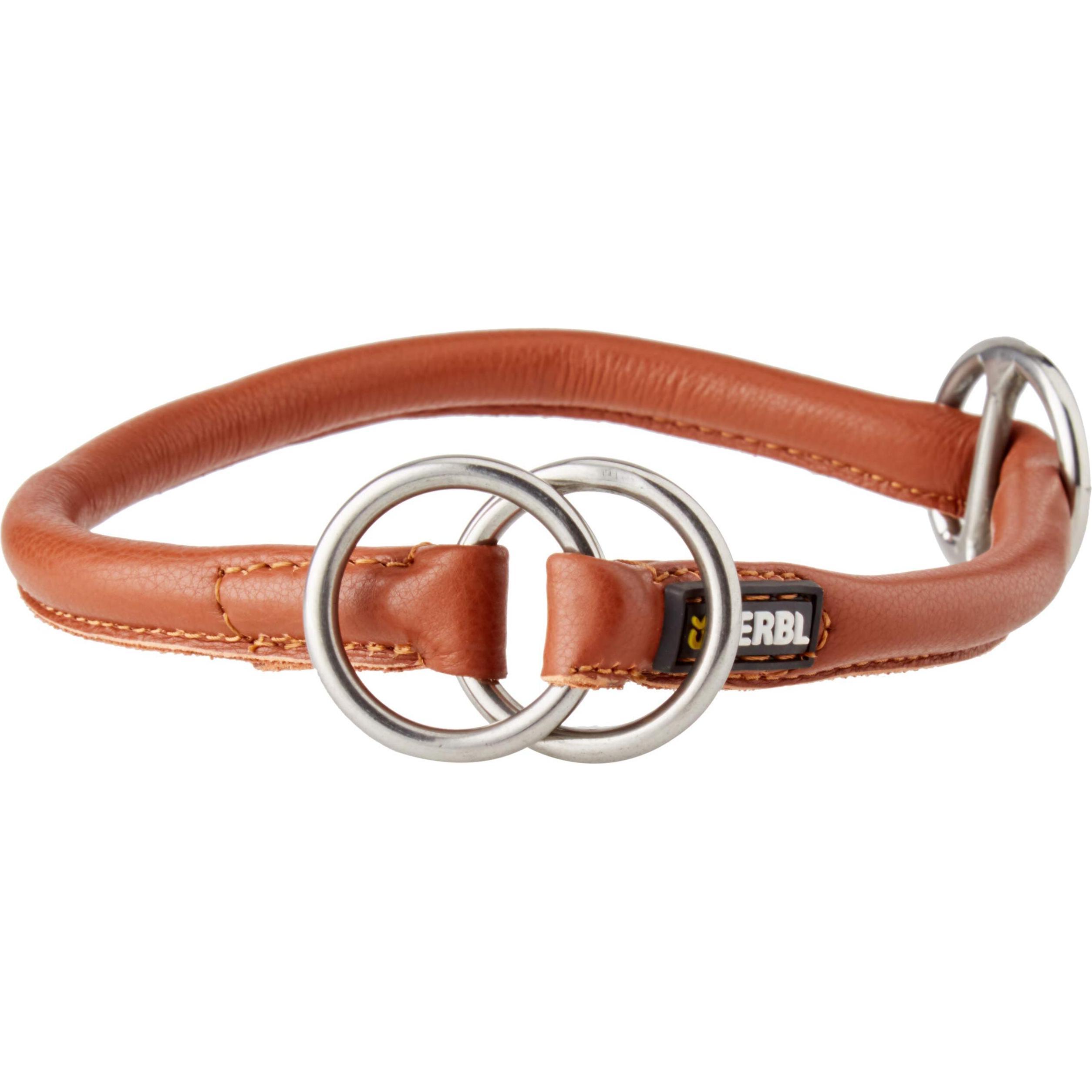 Kerbl Rundleder- Roma mit Stopper 50cm, 8mm, cognac (50, Hund, Allgemein), Halsband + Leine