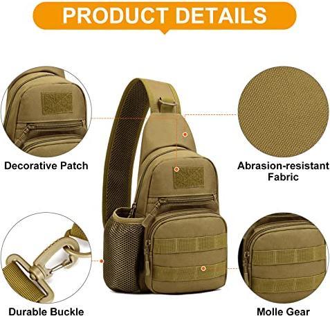 Produktbild Only-Bags.Store Tactical Chest Bag Militärische Umhängetasche Tactical Chest Sling Pack Crossbody Bag