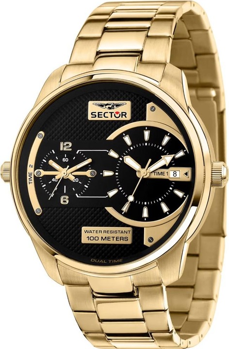 Immagine prodotto Sector R3253102026 Orologio da uomo over-size Dual-Time 48mm 10ATM (Orologio da polso analogico, 48 mm)
