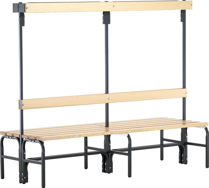 Produktbild kaiserkraft Garderobenbank mit Hakenleisten (150 cm, 165 cm)