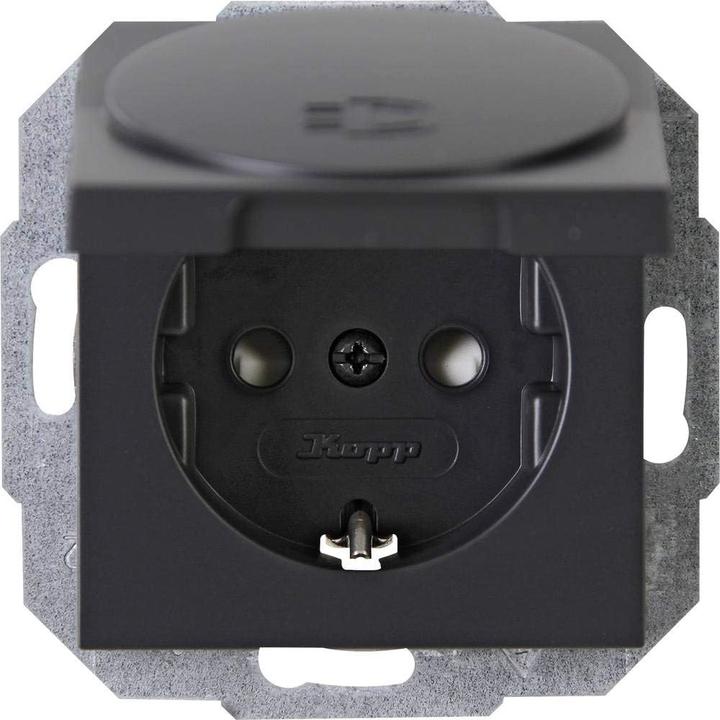 Actual product image Kopp 1 unit Insert socket outlet ATHENIS anthracite 940115086
